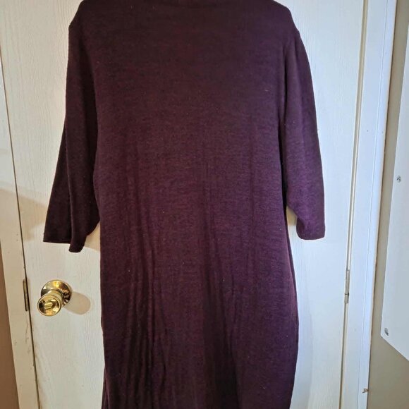 VTG ALLISON Britney Brown Geometric Turtleneck Knit Sweater - Picture 3 of 6